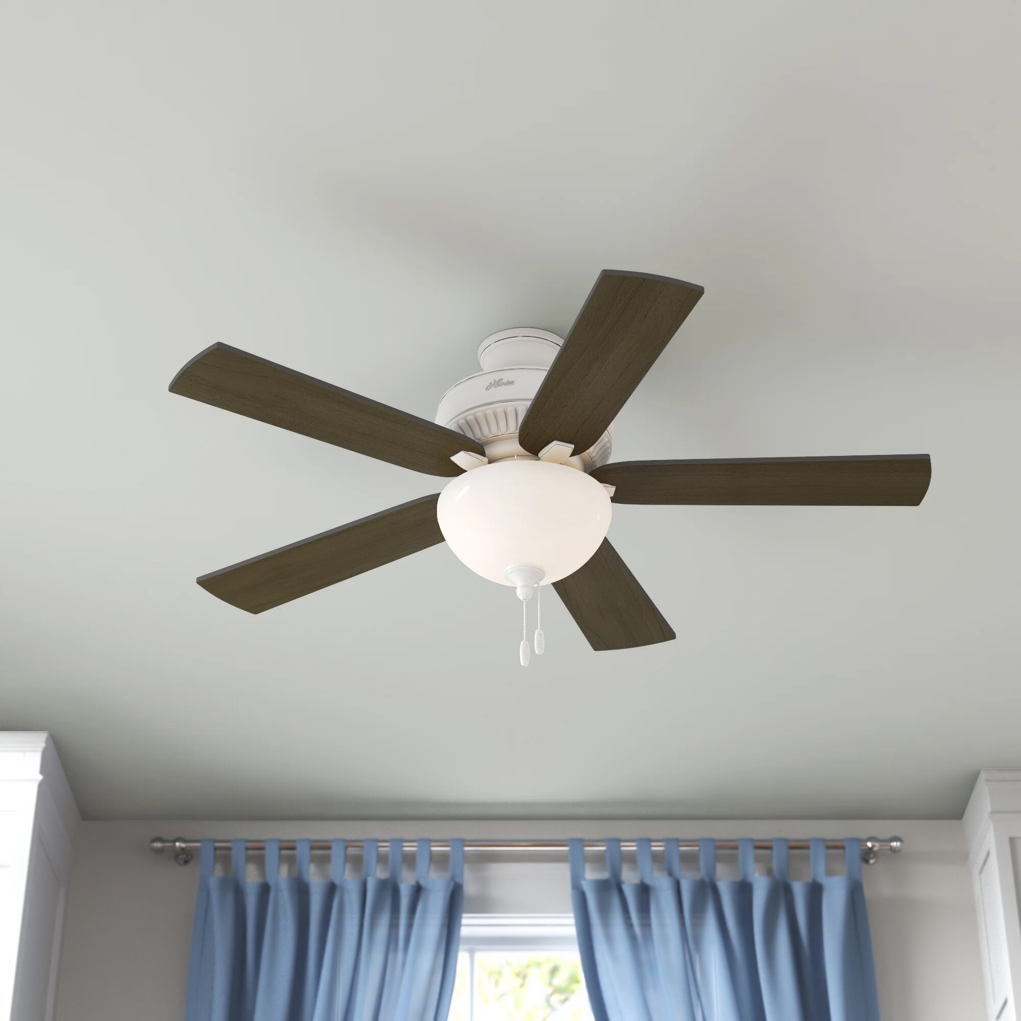 Hunter Fan 52 Matheston 5 Blade Standard Ceiling Fan With Pull Chain And Light Kit Included Reviews Wayfair