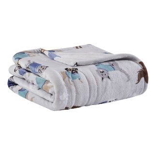 Twin Basics Fuzzy All Seasons Taupe Micro Plush Fleece Blanket