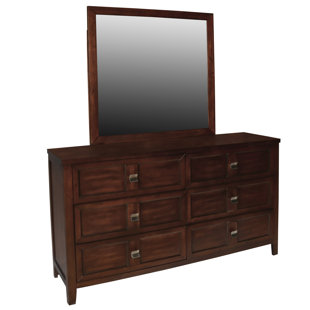 Go to store & view more images Winston Porter Dunkin 6 Drawers Double Dresser with Mirror