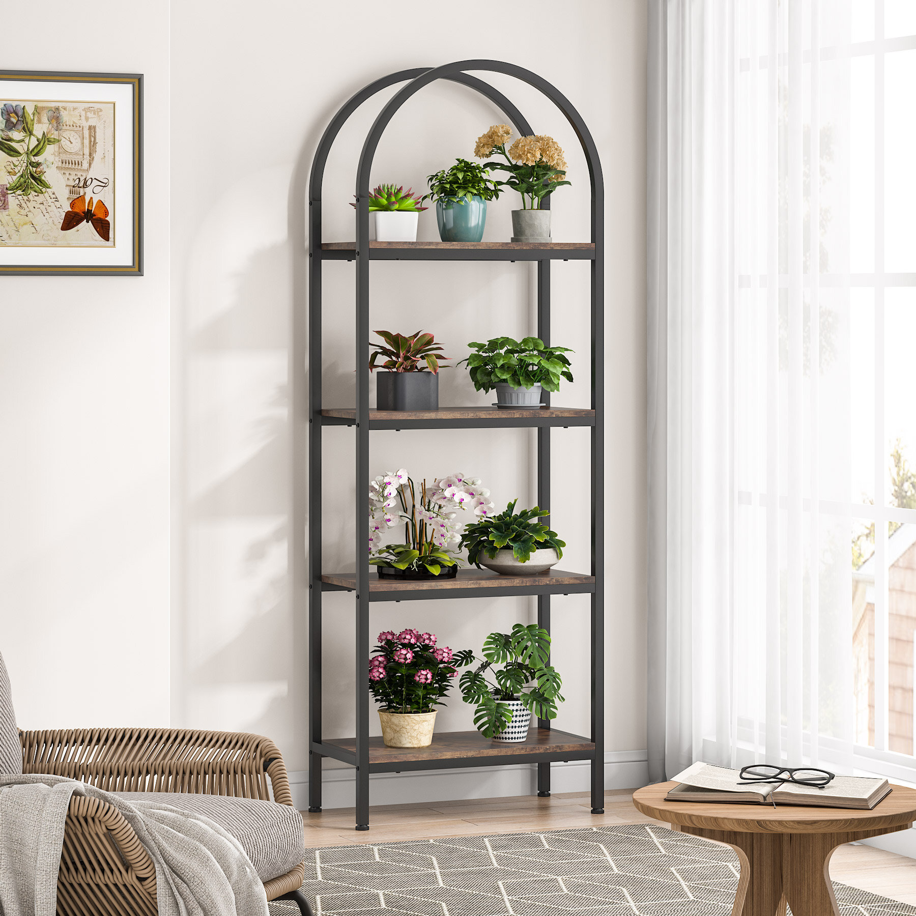 17 Stories Revyn 70.8'' H x 23.6'' W Steel Etagere Bookcase & Reviews ...