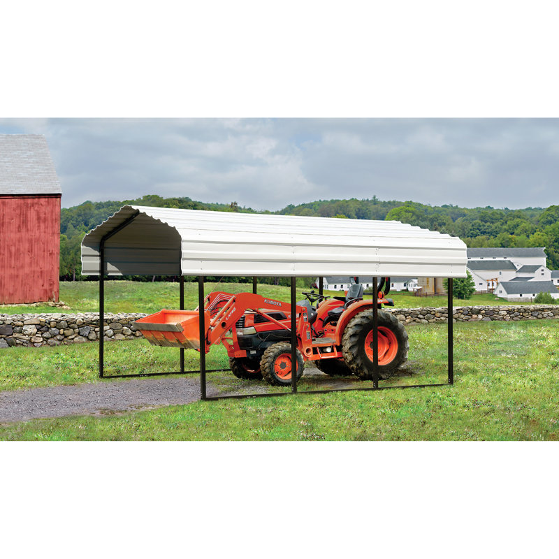 Arrow Steel Carport 10 Ft X 15 Ft Canopy Reviews Wayfair
