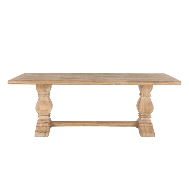 mango wood trestle table