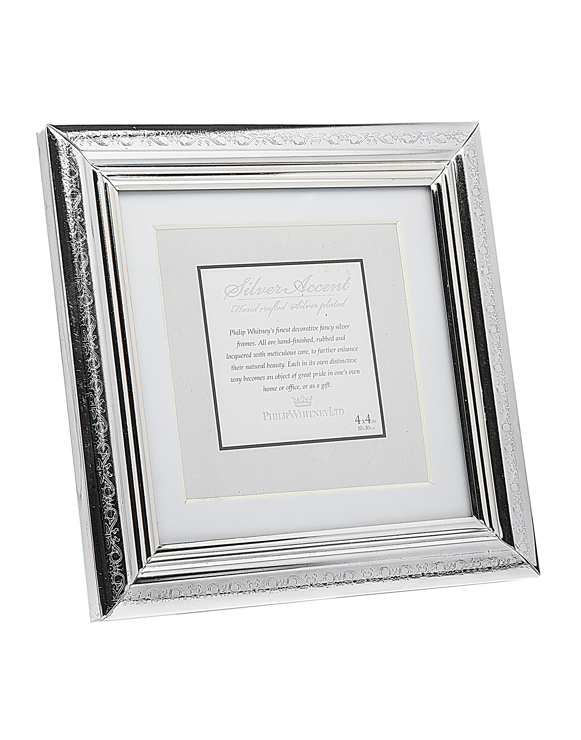 FIORI /6x9 USA 3,5x2,5 in Solid 925 Sterling Silver Photo Picture Frame
