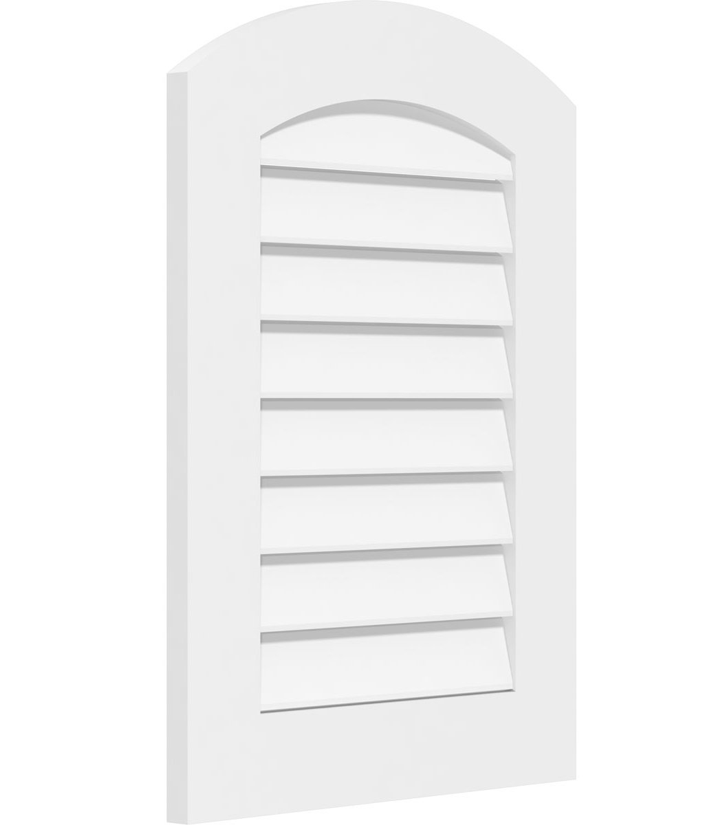 Ekena Millwork Arch Top Surface Mount Functional, Standard Frame PVC