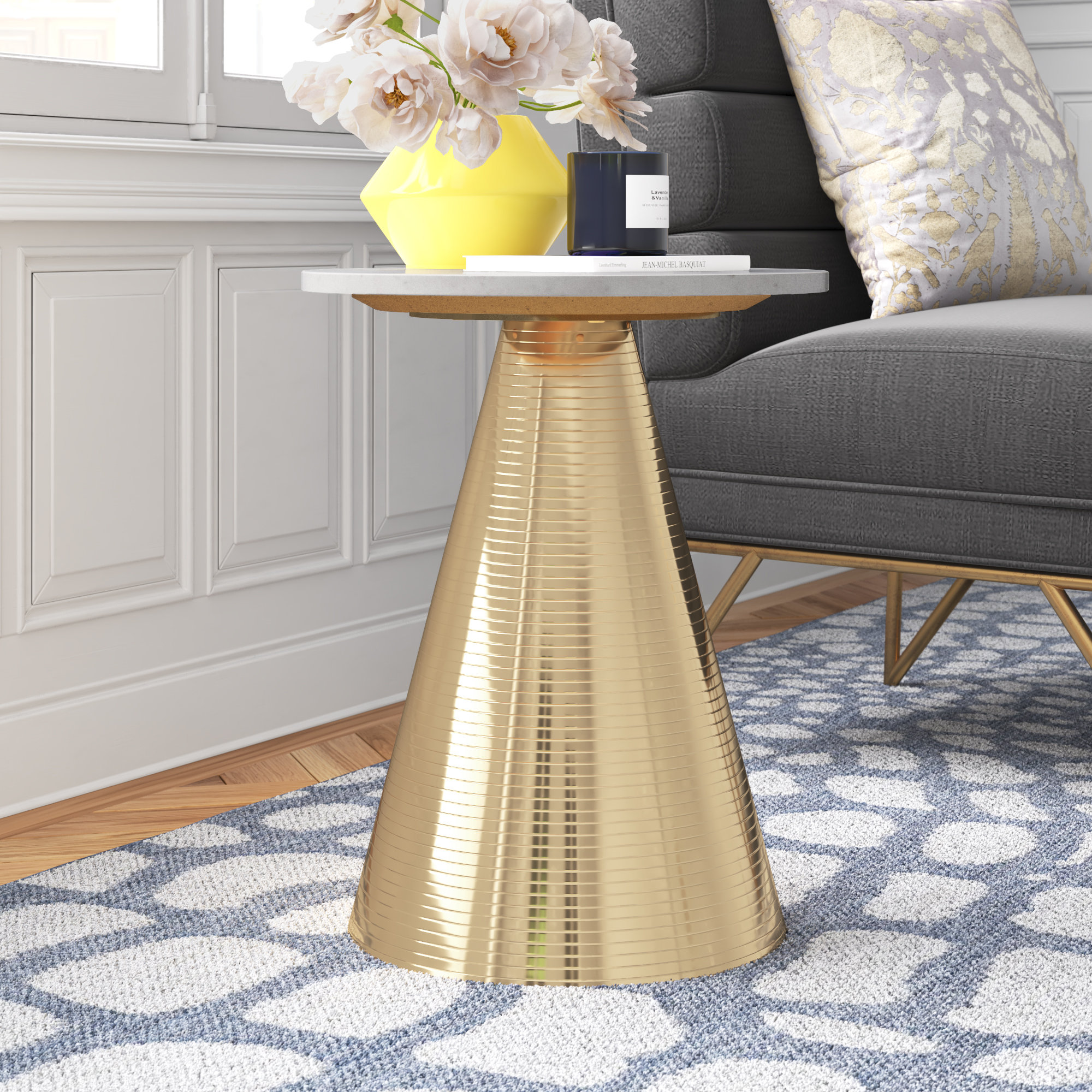 Etta Avenue™ Carolyn 20.1'' Tall Drum End Table & Reviews Wayfair