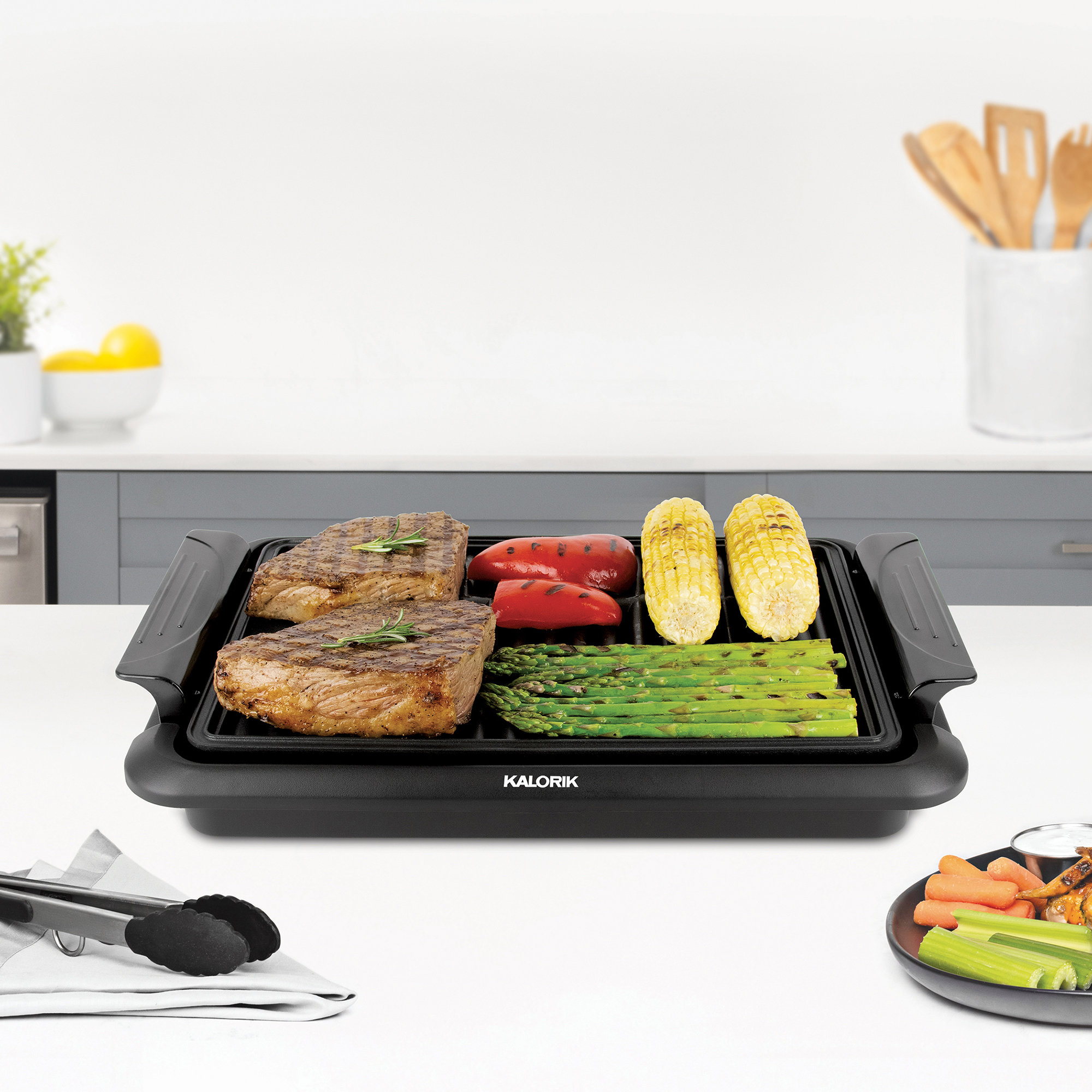 Kalorik Electric Indoor Grill, Black Wayfair