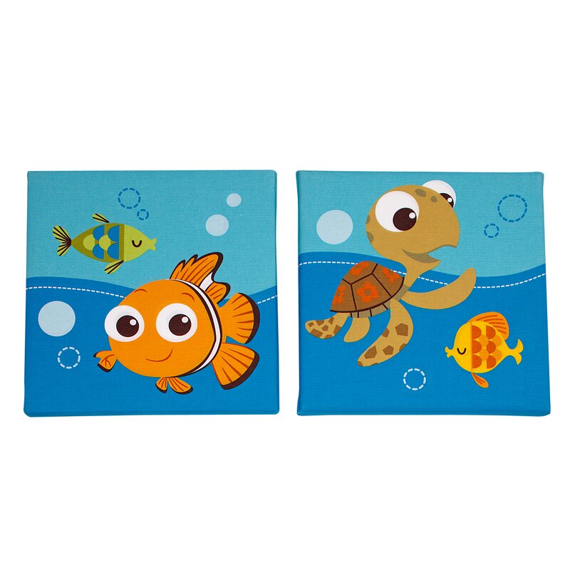 Disney Nemo Canvas Art Set Of 2 Reviews Wayfair