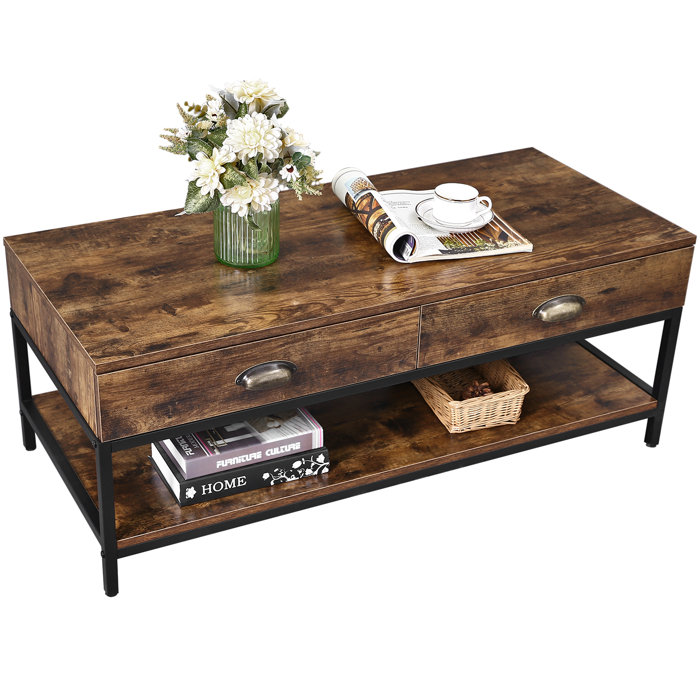 Williston Forge Elmira Coffee Table With Storage Reviews