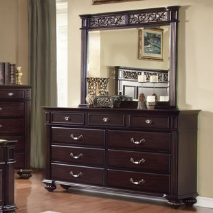 Wesleyan 9 Drawer Dresser with Mirror by Astoria Grand