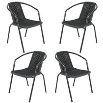 Black Garden Dining Chairs You Ll Love Wayfair Co Uk