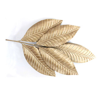 Metal Leaf Decor Wayfair Metal Leaf Wall Décor