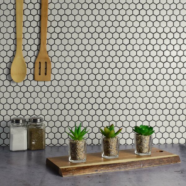 Shop Retro 0.88" x 0.88" Porcelain Wall & Floor Tile from Wayfair on Openhaus