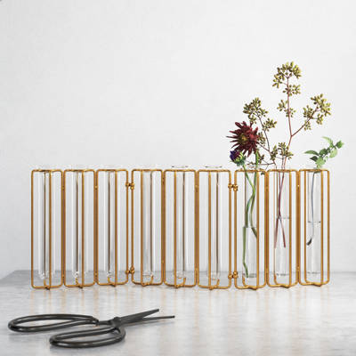 Atalissa Brown 9 25 Glass Table Vase Reviews Allmodern