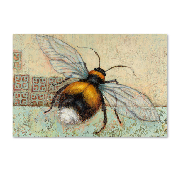 August Grove Bumble Bee Graphic Art Print On Wrapped Canvas