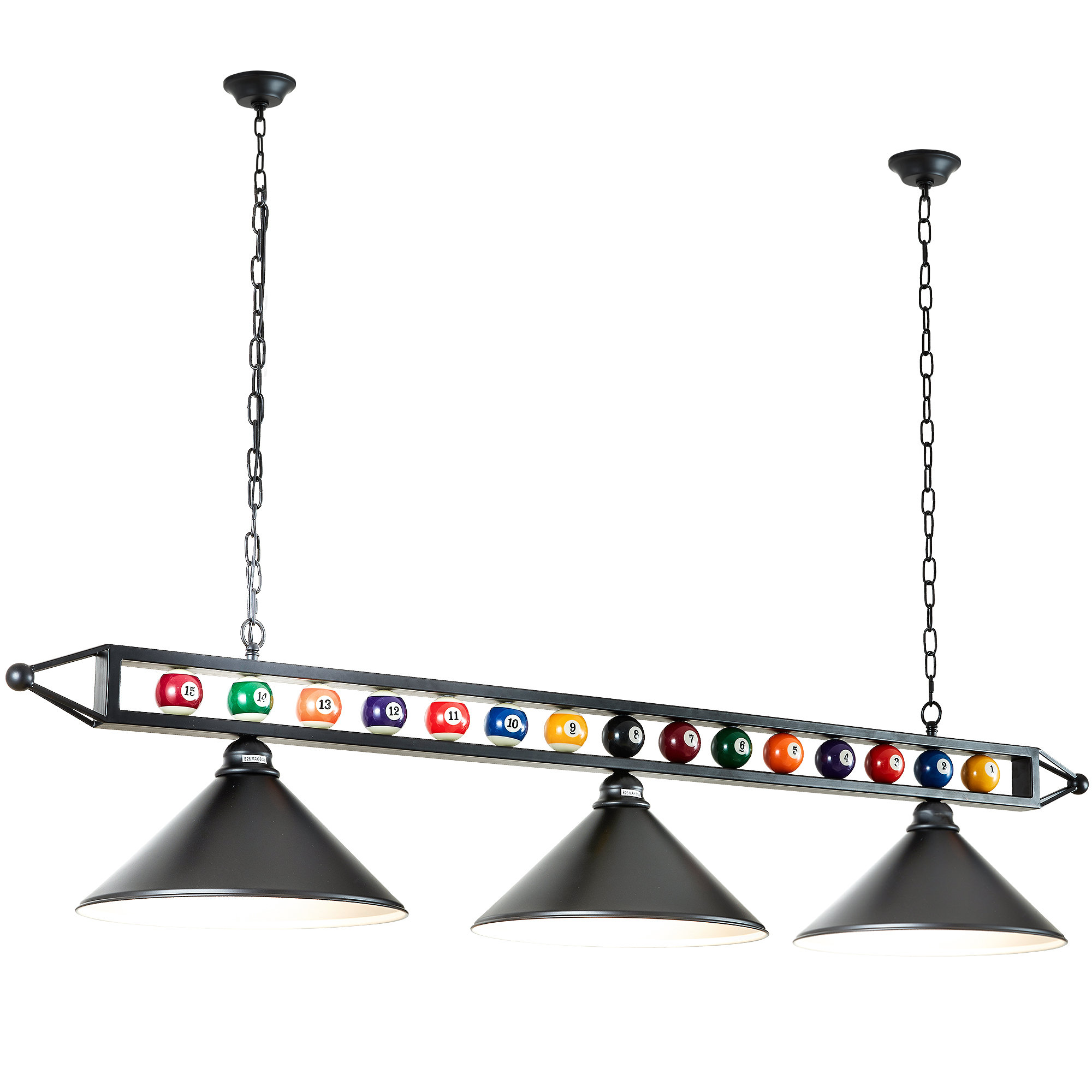 wrought iron pool table lights