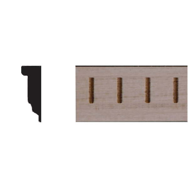 Manor House 1 4 In X 3 4 In X 4 Ft Basswood Dentil Panel