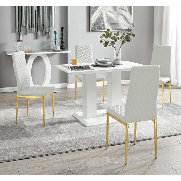 White And Gold Chair Wayfair Co Uk