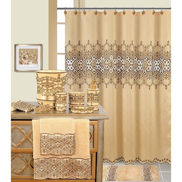 khaki shower curtain