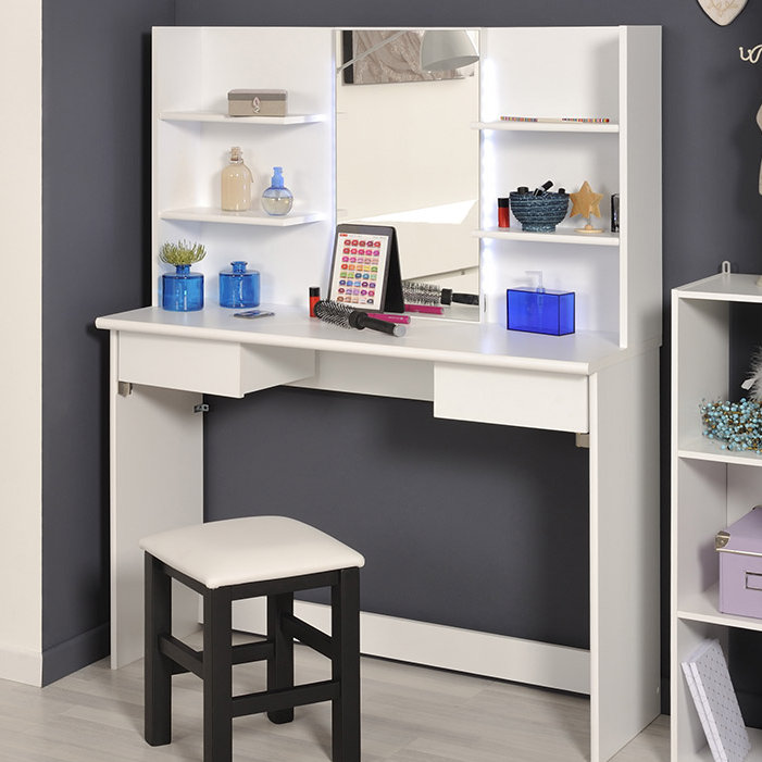 parisot corner vanity dresser