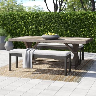 PatioFestival 42 1 x 42 3 Outdoor Dining Table Round Patio Bistro Table Powder-Coated Steel Frame Top Patio Dining Table Outdoor Furniture Garden Table with 2.1 Umbrella Hole 1 x28