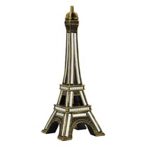 New Retro Metal Statue Figurine Paris Eiffel Tower Office Ornament Home Decor 