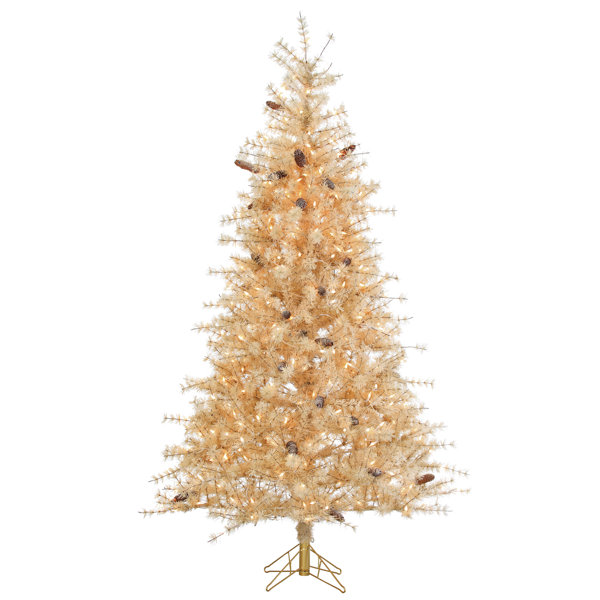 The Holiday Aisle Frosted Hard Needle 7 Cream Pine Artificial
