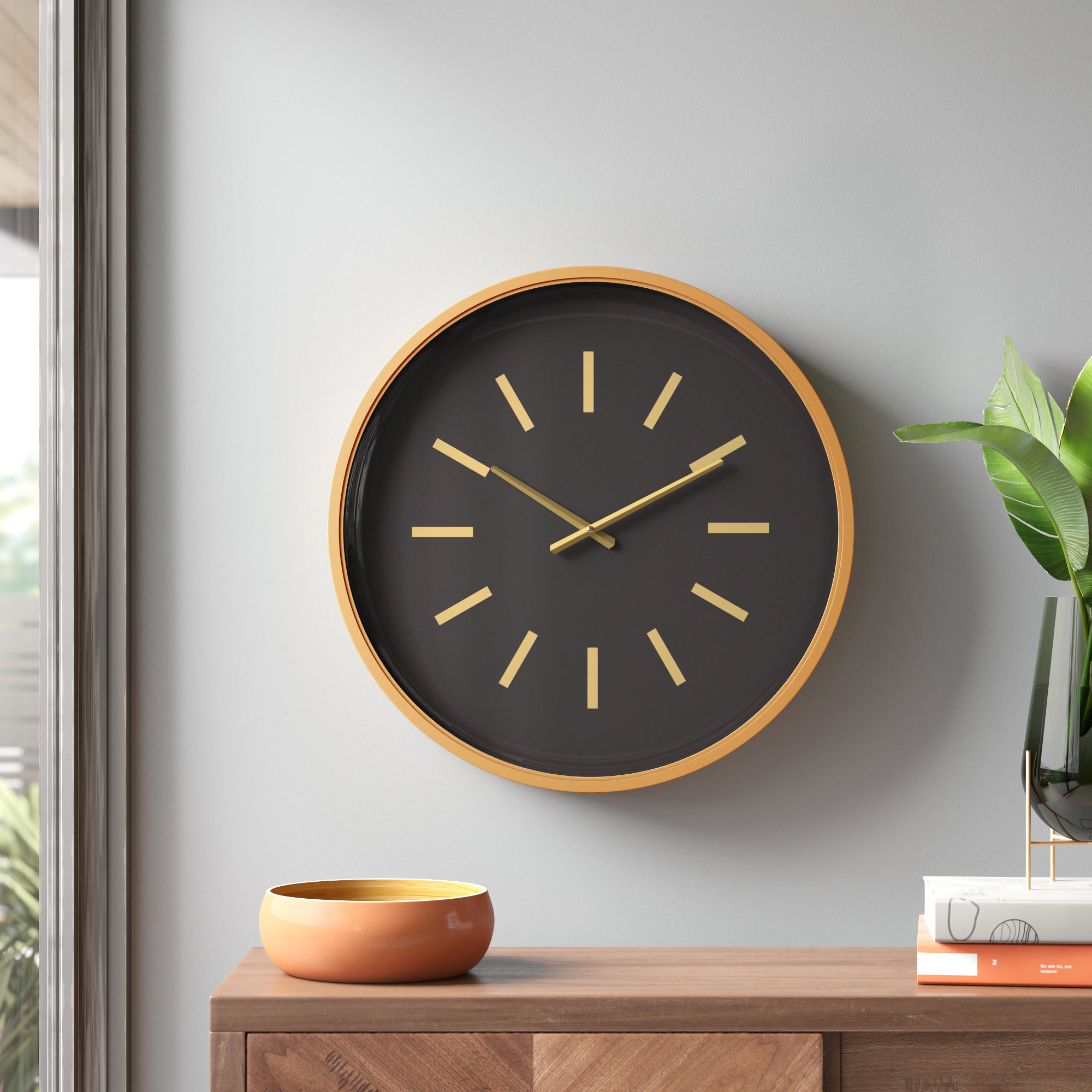 Wade Logan® Alvilda Metal Wall Clock | Wayfair