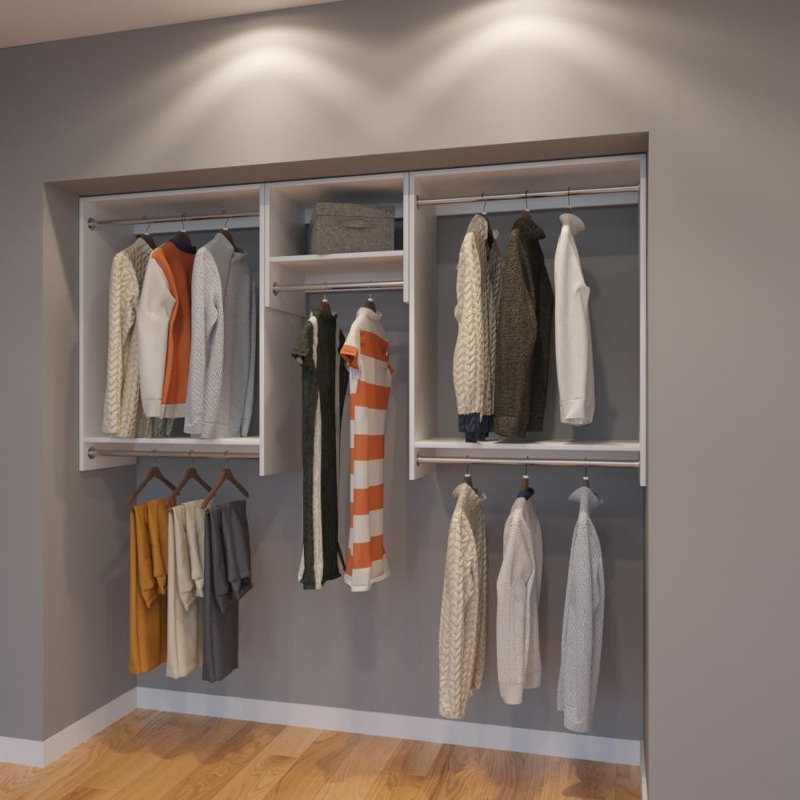 Rebrilliant Cobb 84 W Organizer Closet System Wayfair