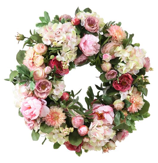 Jane Seymour Botanicals Garden Flowers Wreath | Wayfair