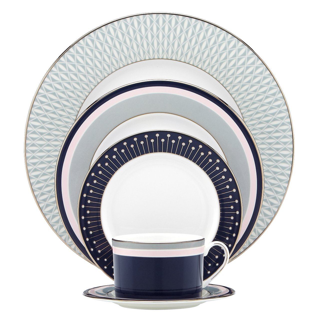 kate spade new york Mercer Drive Bone China 5 Piece Place Setting, Service  for 1 | Perigold