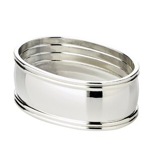 silver plated Edzard napkin ring Madrid set of 2 diameter 1,6 in 