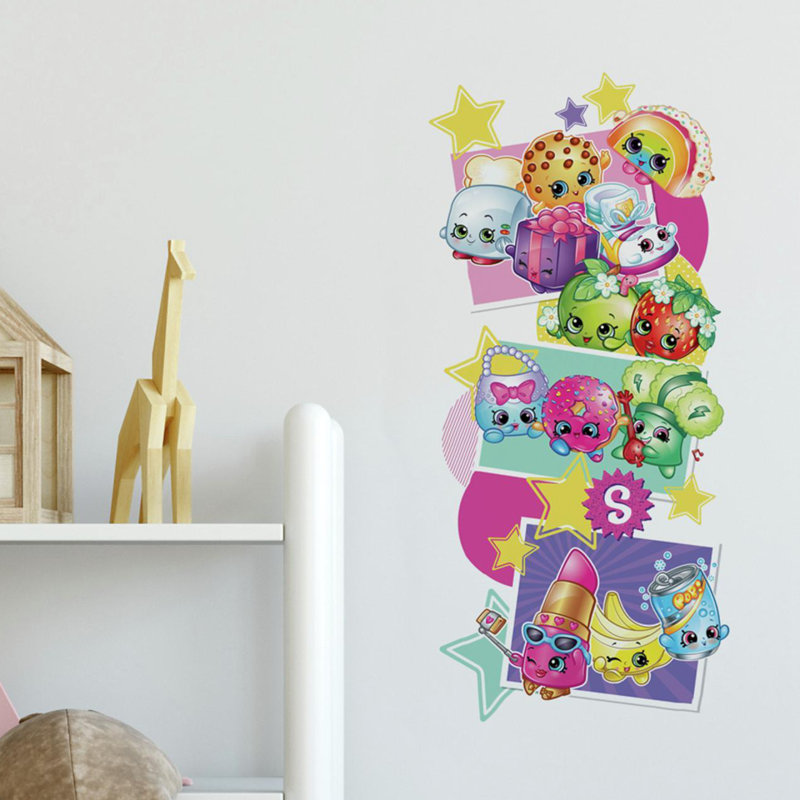 Room Mates Shopkins Giant Peel And Stick Wall Decals Wayfair