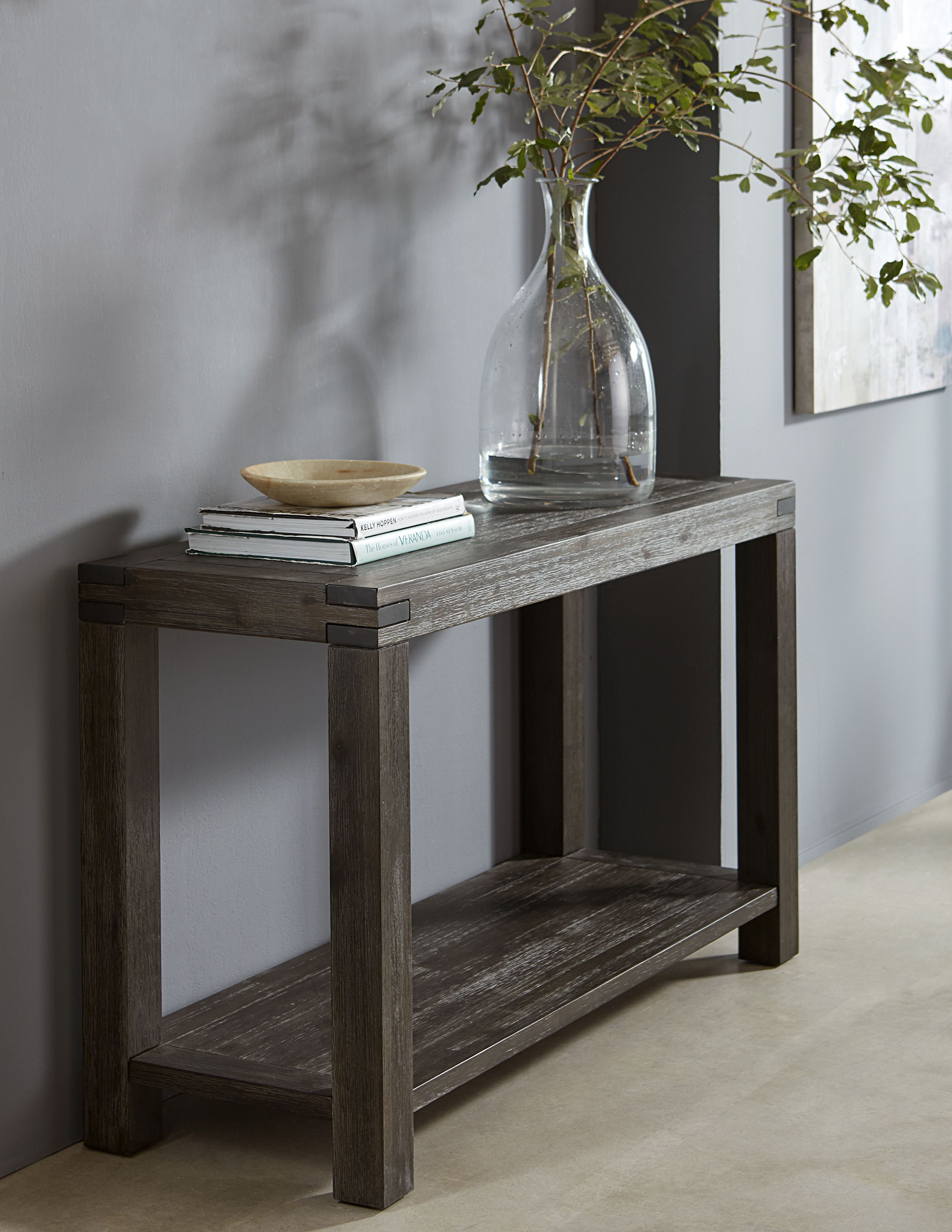 Coastal Farmhouse Louisa 50 Solid Wood Console Table Wayfair