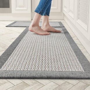 Machine Washable Chef Pattern Kitchen Floor Area Rugs Runner Carpet Mats 40x60cm 