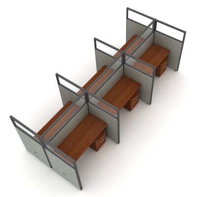 Privacy Station Panel System 2x3 Configuration Benching Desk OFM Size: 63