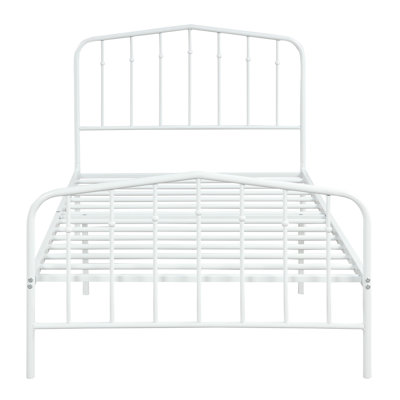Platform Metal Bed Full Sizes Rosalind Wheeler Color White Size Twin Platform Metal Bed Full Sizes Rosalind Wheeler Color White Size Twin
