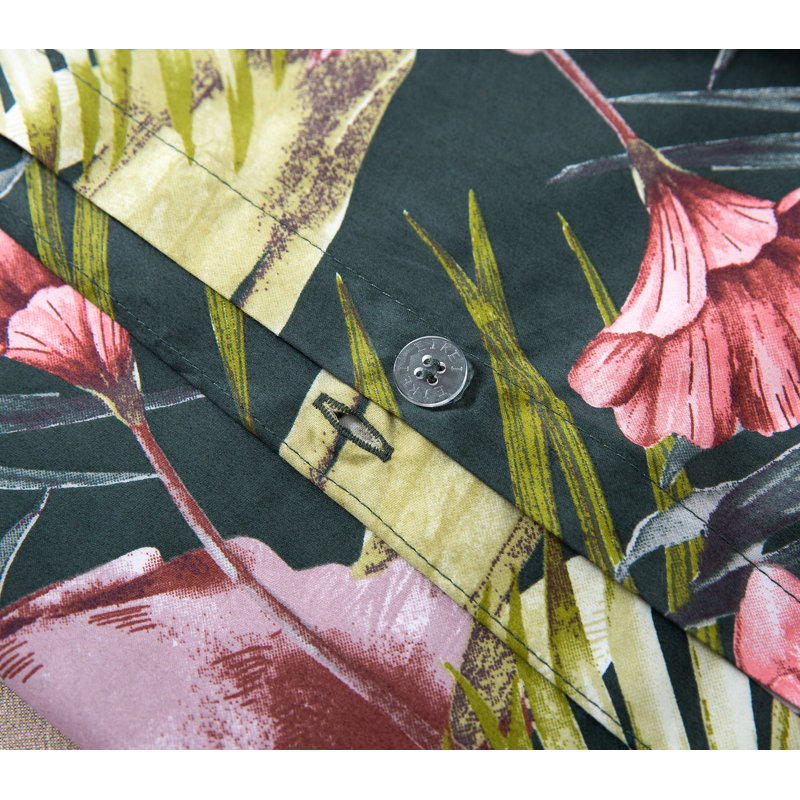 Bay Isle Home Simone Palm Leaves Exotic Tropical Flowers And Birds