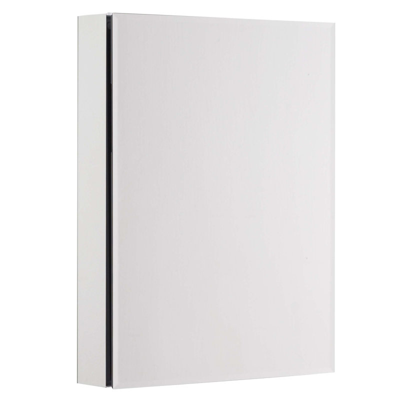 Wrought Studio Johnie Bevel Mirror 20 X 26 Surface Mount Frameless Medicine Cabinet With 3 Adjustable Shelves Reviews Wayfair