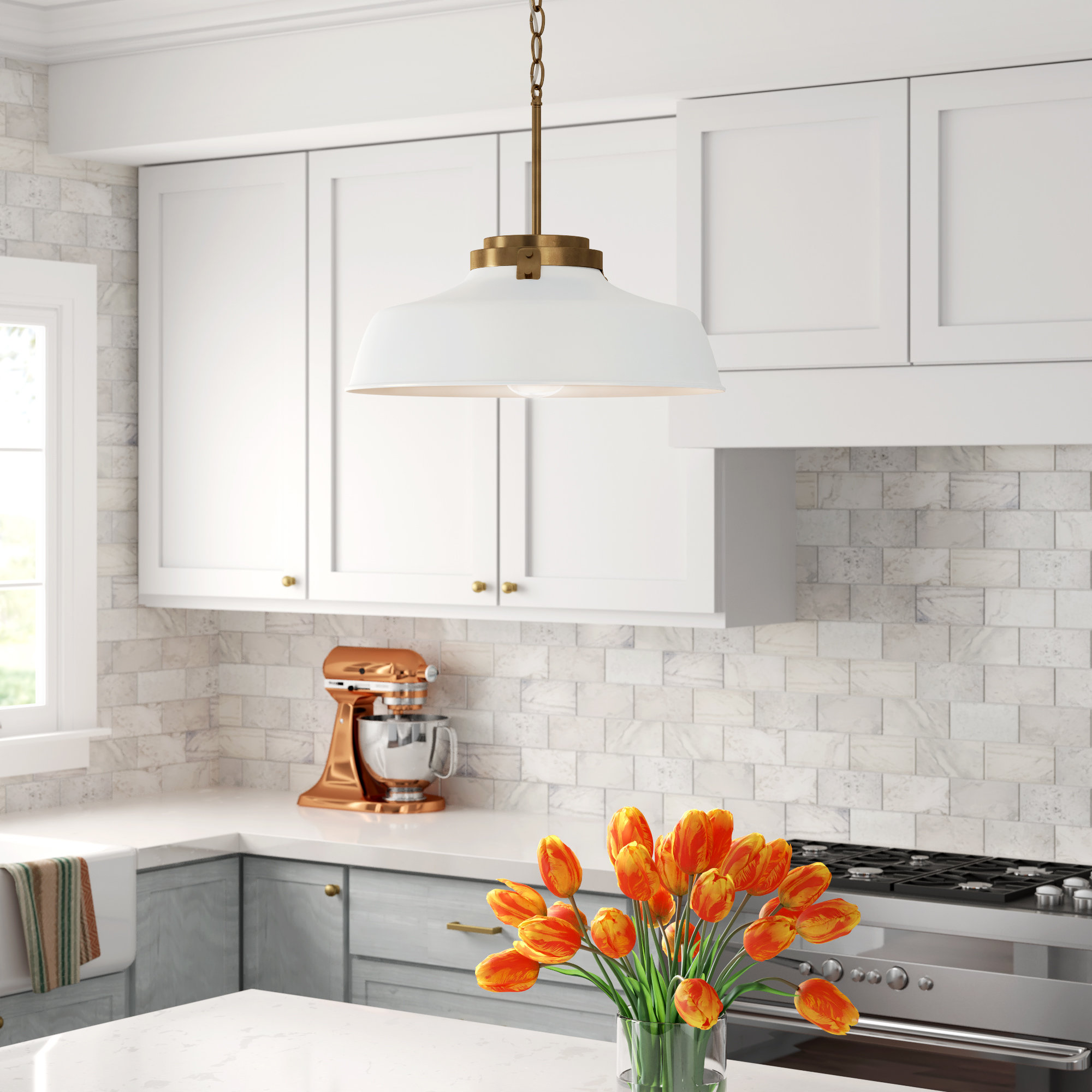 1 Light Single Dome Pendant Reviews Joss Main
