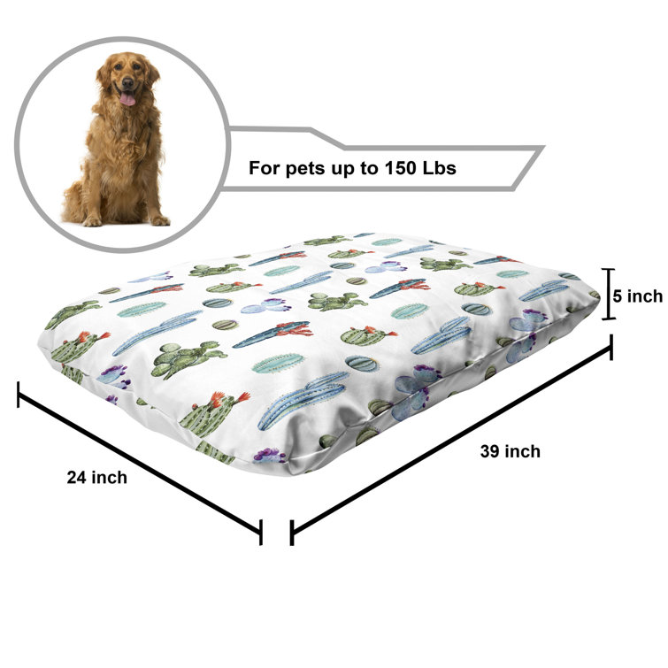 cactus print dog bed