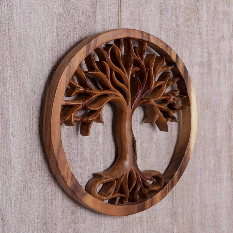 World Menagerie Radiant Tree Wood Relief Wall Decor Wayfair