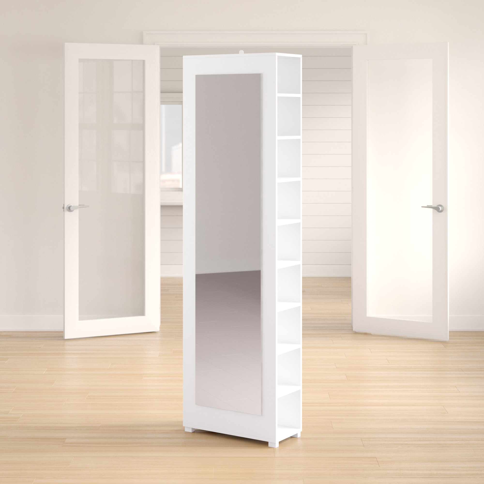Rebrilliant 20 Pair Shoe Storage Cabinet Reviews Wayfair