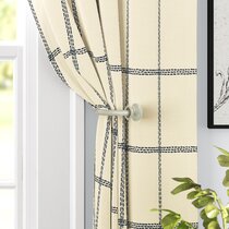 Pair Of Solid Brass TIED ROPE Stem Curtain Holdbacks NEW