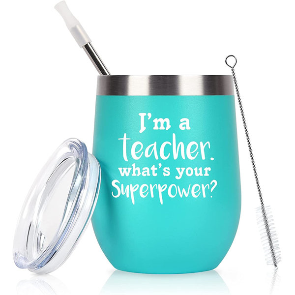Chunky Ceramic Star Teacher Mug Gift ~ Absolutely Awesone Teacher 