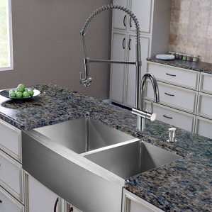 VIGO 36 inch Farmhouse Apron 60/40 Dou..