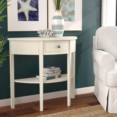 33.9" Solid Wood Console Table Blue 
