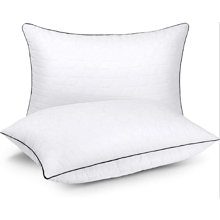 NEW 2 Pack Beckham Hotel Collection Gel Pillow Luxury Plush Hypoallergenic Queen 