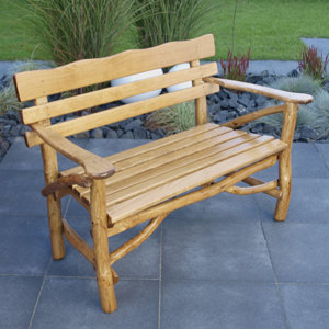 2-Sitzer Gartenbank Mosel aus Massivholz von Hom..