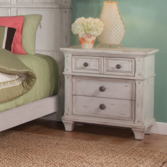 Dorinda Vintage Style 3 Drawer Nightstand by One Allium Way