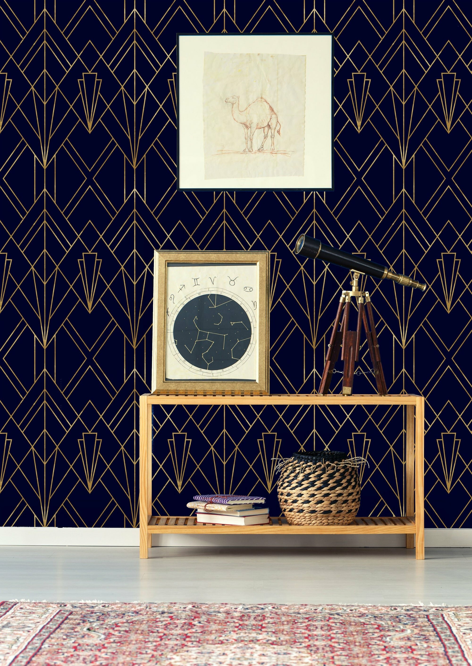 UniQstiQ Geometric Paintable Wall Mural & Reviews | Wayfair